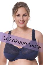 Beate Elegance Full Cup Bra Dark Blue