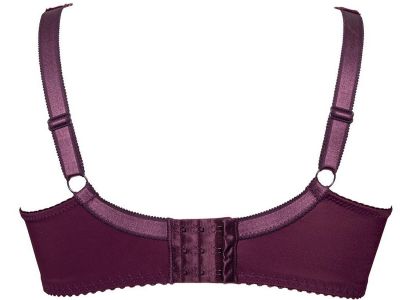 Plaisir Beate Lux Full Cup Bra Dark Cherry Underwired, non padded, stretch lace full cup bra. 80-110 D-H 619435-24/DRY