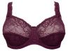 Plaisir Beate Lux Full Cup Bra Dark Cherry-thumb Underwired, non padded, stretch lace full cup bra. 80-110 D-H 619435-24/DRY