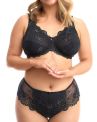 Plaisir Beate Lux Full Cup Bra Black & Moss Green-thumb Underwired, non padded, stretch lace full cup bra. 80-110 D-H 619435-31/MSS