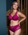 Plaisir Beate UW Full Cup Bra - Rose-thumb Underwired, non padded, stretch lace full cup bra. 80-110 D-H 619431-14/ROS