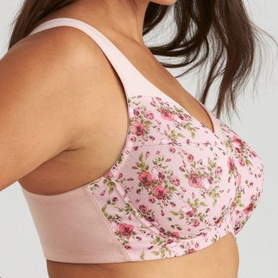 Miss Mary Belle UW Bra - Dusty Pink Underwired full cup bra with high cotton content. 75-105, D-G 2498-81