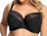 Gorsenia Blanka Half Padded Bra Black-thumb Underwired, half-padded bra 65-105, D-K K357-CZA
