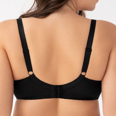 Gorsenia Blanka Half Padded Bra Black Underwired, half-padded bra 65-105, D-K K357-CZA