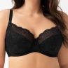 Gorsenia Blanka Half Padded Bra Black-thumb Underwired, half-padded bra 65-105, D-K K357-CZA