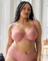 Sculptresse by Panache Bliss Full Cup Bra - Rose Pink-thumb Underwired non-padded full cup bra. 75-105, E-O 10685C-PINK