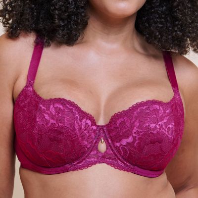 Curvy Kate Boost Sweetheart UW Padded Balcony Bra - Magenta Underwired, padded push up balcony bra. 65-100, D-M CK120106-MGP