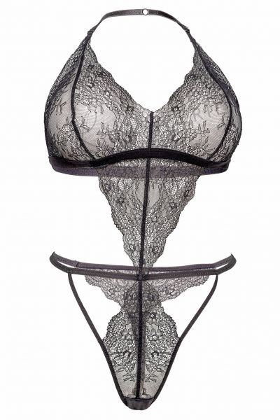 Plaisir Boudoir Lace Body Black  42/44 - 54/56 0165-1/BLK