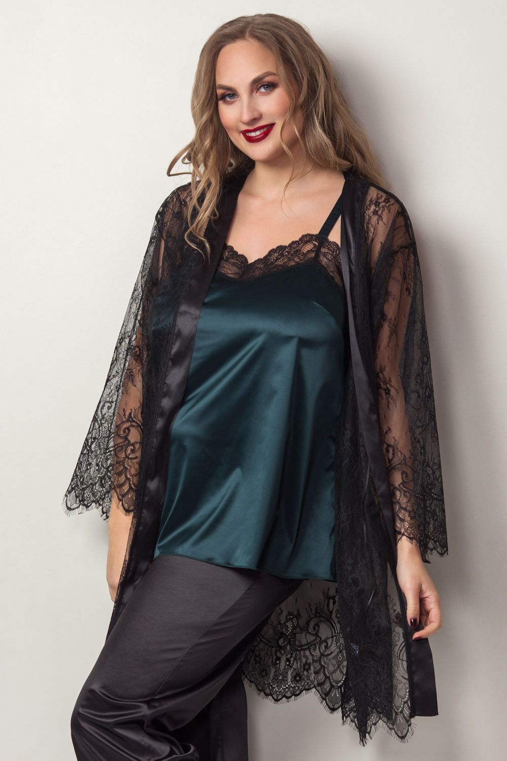 Plaisir Boudoir Camisole Emerald Lumingerie bras and underwear for