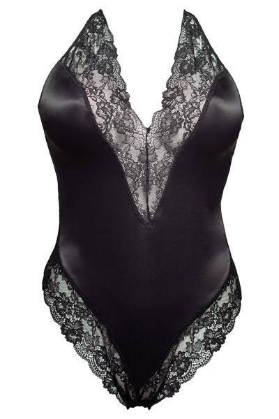 Plaisir Boudoir Satin Body Black  42/44 - 54/56 2058-1/BLK