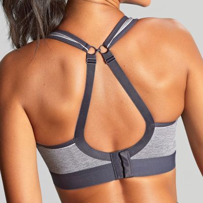 Panache Sport 7341B Boundless Non Wired Padded Sports Bra Charcoal Marl Non wired, padded sports bra 60-90, D-M 7341B-CMRL