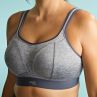 Panache Sport 7341B Boundless Non Wired Padded Sports Bra Charcoal Marl-thumb Non wired, padded sports bra 60-90, D-M 7341B-CMRL