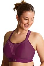 7341D Boundless Non Wired Padded Sports Bra - Berry