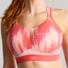 Panache Sport 7341E Boundless Non Wired Padded Sports Bra - Pink Abstract-thumb Non wired, padded sports bra. 65-90, D-M 7341E-PAB