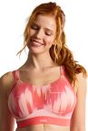 Panache Sport 7341E Boundless Non Wired Padded Sports Bra - Pink Abstract-thumb Non wired, padded sports bra. 65-90, D-M 7341E-PAB