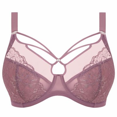 Elomi Brianna UW Plunge Bra - Heather Underwired, full cup plunge bra. 70-100, F-O EL8080-HER