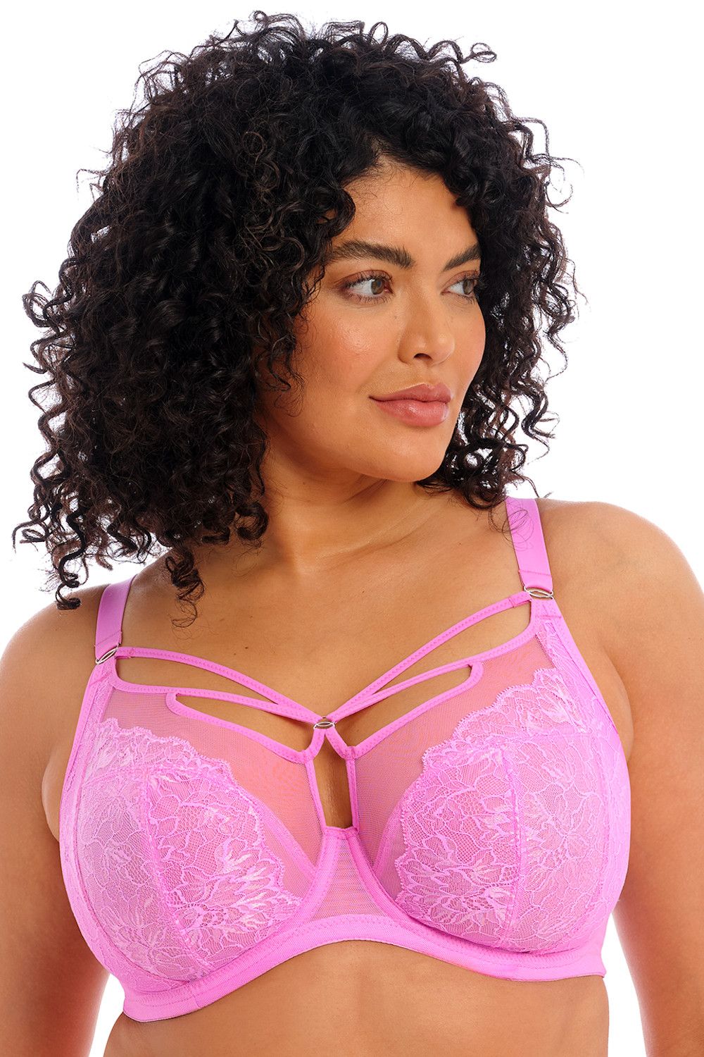 Elomi Brianna UW Plunge Bra Very Pink  Lumingerie bras and underwear for  big busts