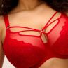 Elomi Brianna UW Plunge Bra - Haute Red-thumb Underwired, full cup plunge bra. 70-100, F-O EL8080-HAD