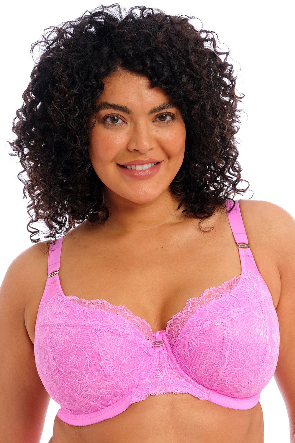 Charming semi-padded big cup bra