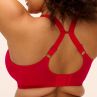 Elomi Brianna UW Padded Half Cup Bra - Haute Red-thumb Underwired, padded, half cup bra. 70-100, E-L EL8081-HAD