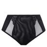 Elomi Brianna Full Brief Black-thumb Mesh and lace briefs. 40-50 EL8085-BLK