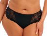 Elomi Brianna Thong Black-thumb Stretch lace thong. 38-48 EL8087-BLK