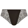 Elomi Brianna Thong Black-thumb Stretch lace thong. 38-48 EL8087-BLK