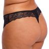 Elomi Brianna Thong Black-thumb Stretch lace thong. 38-48 EL8087-BLK