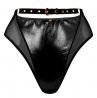 Scantilly by Curvy Kate Buckle Up High Waist Thong Black-thumb High waist pvc thong S-XL ST-015-212-BLK