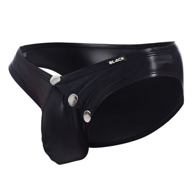Cut4Men - C4M BL4CK01 Snap Ergonomic brief black Brief 90% Polyamide, 10% Elastane S-XL BL4CK01