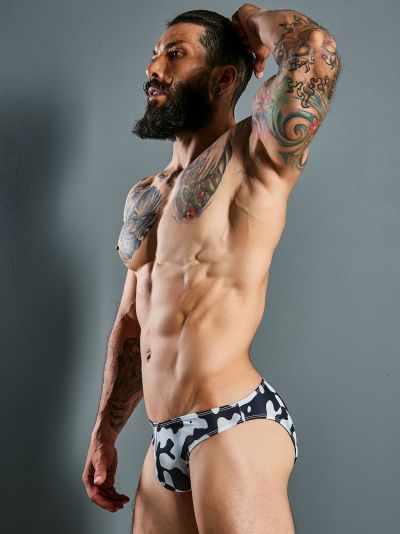 Cut4Men - C4M C4M01 Low rise bikini brief shadow camo Bikini low rise 93% Polyester, 7% Elastane S-XL C4M01_camo