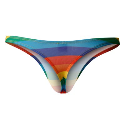 Cut4Men - C4M C4M03 Thong rainbow Thong 93% Polyester, 7% Elastane S-XL C4M03_rainbow