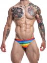 Cut4Men - C4M C4M03 Thong rainbow-thumb Thong 93% Polyester, 7% Elastane S-XL C4M03_rainbow