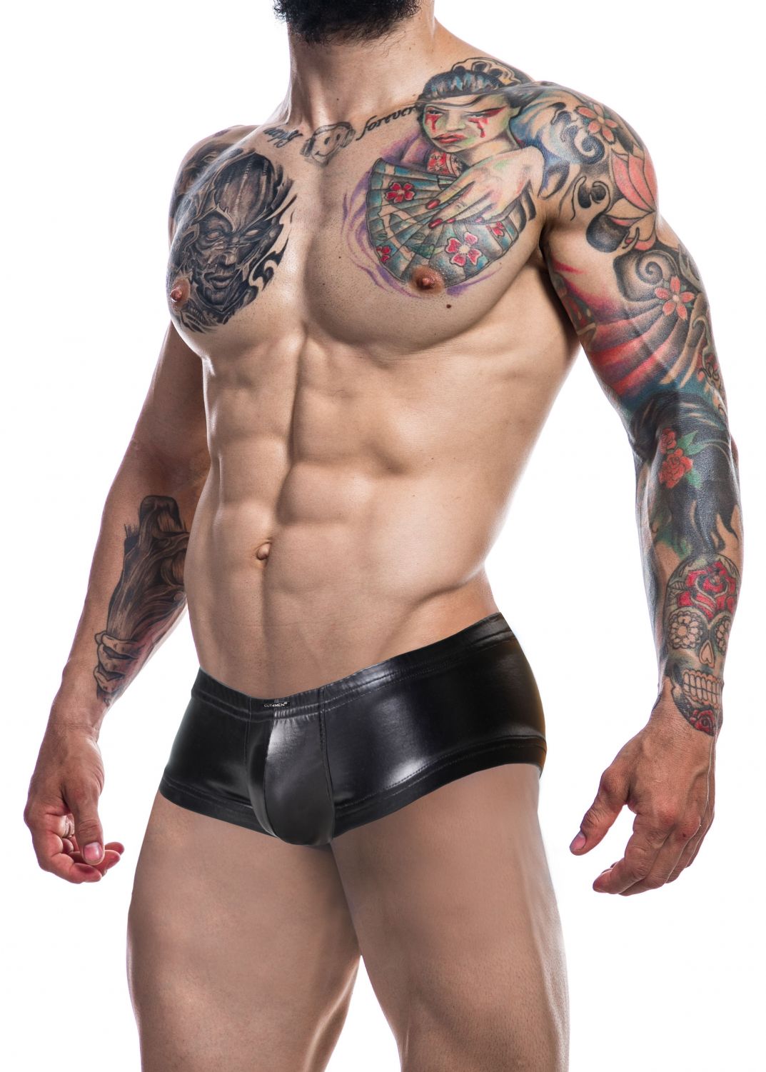 Cut4Men - C4M C4M10 Booty short black leatherette