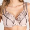 Gorsenia Caffe Latte Soft Bra Black-thumb Underwired, non-padded bra with decorative double straps. 70-100, D-M K837
