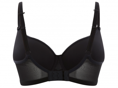 Panache Cari Spacer Bra Black Underwired spacer foam t-shirt bra 60-85, D-H 7961-BLK