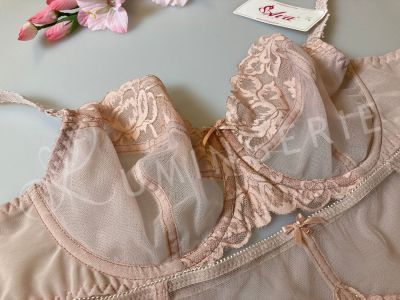 Ava Lingerie Casabella Soft Bra Powder Pink Underwired, non-padded balcony 65-100, D-L AV-1993-POW