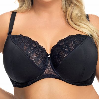 Gorsenia Casablanka Soft Bra Black Underwired, non-padded bra 65-100, D-M K425-CZA