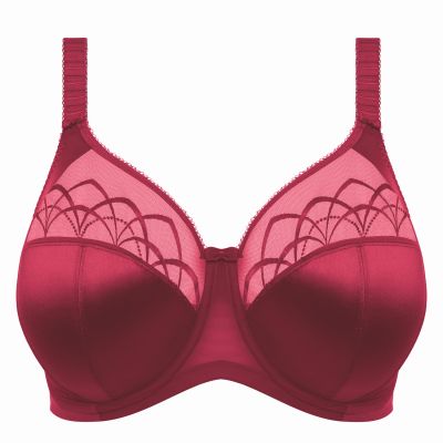 Elomi Cate UW Full Cup Bra Berry Underwired, non-padded banded bra in full cup 75-105, E-O EL4030-BEY