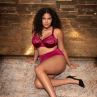 Elomi Cate UW Full Cup Bra Berry-thumb Underwired, non-padded banded bra in full cup 75-105, E-O EL4030-BEY