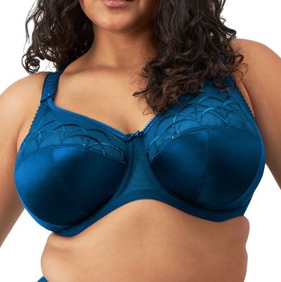 Elomi Cate UW Full Cup Bra Poseidon Underwired, non-padded banded bra in full cup. 75-105, E-O EL4030-PSN
