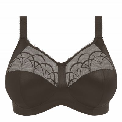Elomi Cate Non Wired Soft Cup Bra Black Wireless, non-padded full cup bra. 80-110, D-I EL4033-BLK