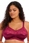 Elomi Cate Non Wired Soft Cup Bra Berry-thumb Wireless, non-padded full cup bra. 80-110, D-I EL4033-BEY