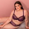 Curvy Kate Centre Stage Full Cup Plunge Bra Fig-thumb Underwired, non padded full cup plunge bra in soft mesh 65-105, E-M CK-033-101-FIG