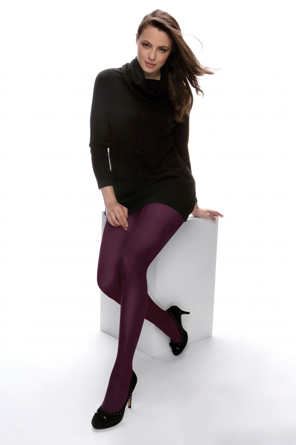 Cette Dublin Pantyhose Plum 60 den Lumingerie bras and underwear for