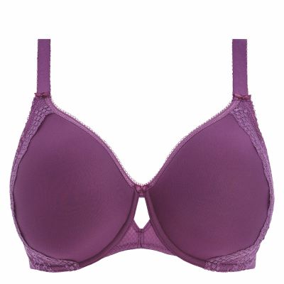 Elomi Charley UW Moulded Spacer Bra Pansy Underwired, seamless spacer t-shirt bra. 75-105, E-L EL4383-PAY