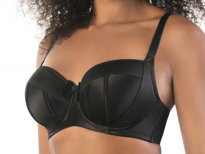 Parfait Lingerie Charlotte Padded Bra Black Underwired, slightly padded balconnet 65-100, D-H P6901-BLK