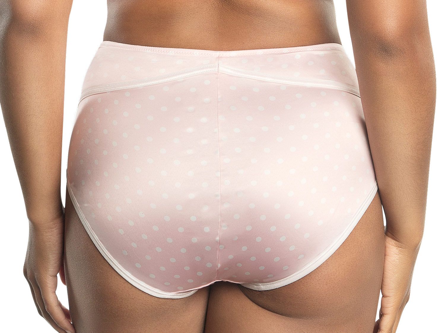 Parfait Lingerie Charlotte High Waist Briefs Petal Pink Dot