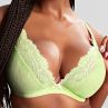 Panache Cherie UW Demi Bra Neon Lime-thumb Underwired, non-padded stretch lace bra with super low wiring. 60-85, D-I 11018-NEL