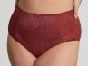 Sculptresse by Panache Chi Chi High Waist Brief Red Animal-thumb High rise brief with see-through mesh back 40-50 7692-REL